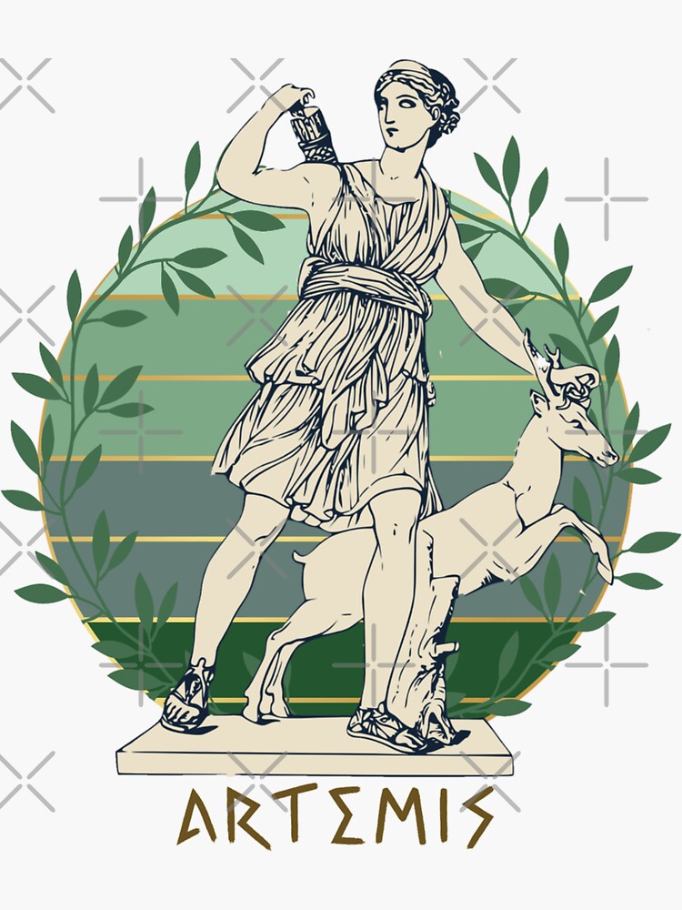 Hera goddess Sticker by Mirksaz-designs