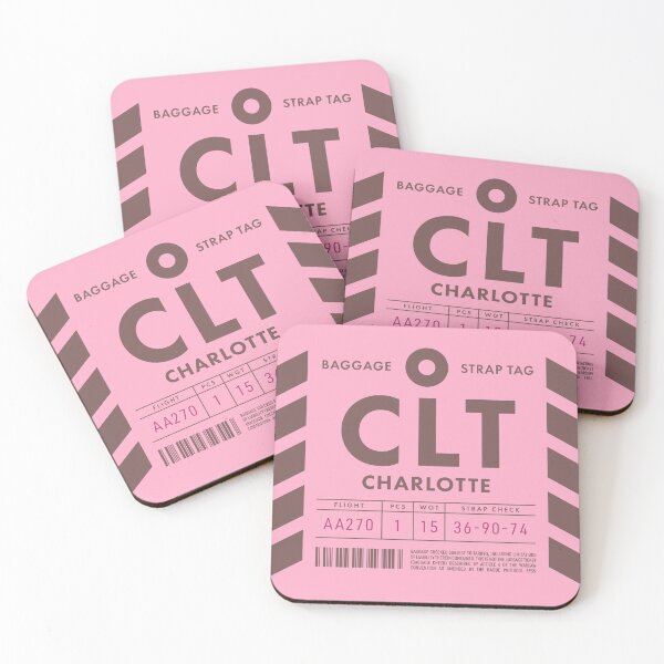 Item preview, Luggage Tag D - CLT Charlotte USA designed and sold by VoodooCircus.