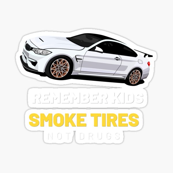 Pegatina «Recuerda que los niños fuman llantas, no drogas.» de Simtom ...