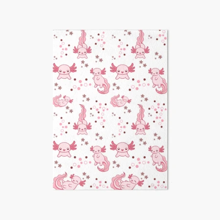 tender pink axolotl Art Board Print by AxoArt