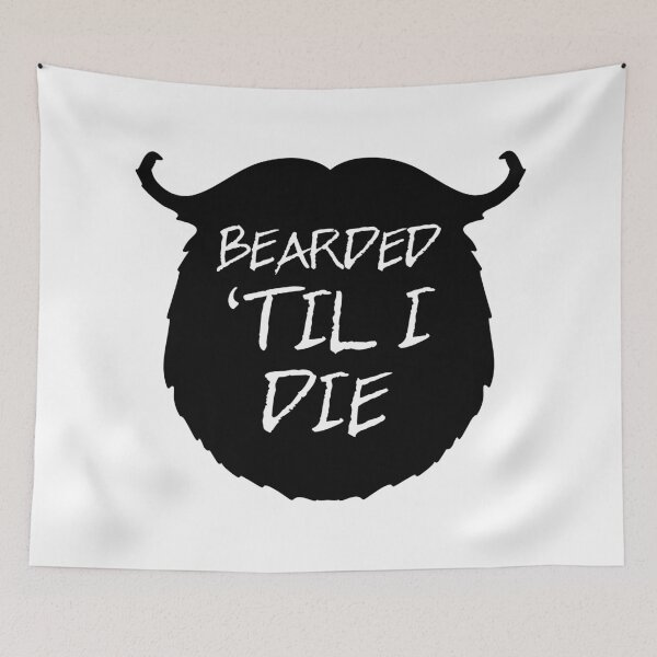 Item preview, Bearded 'Til I Die Funny Quote designed and sold by quarantine81.