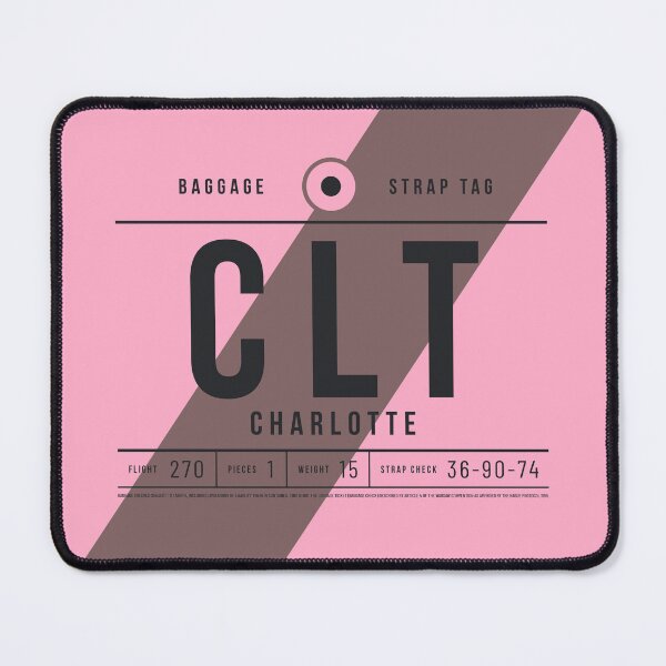 Item preview, Luggage Tag E - CLT Charlotte USA designed and sold by VoodooCircus.