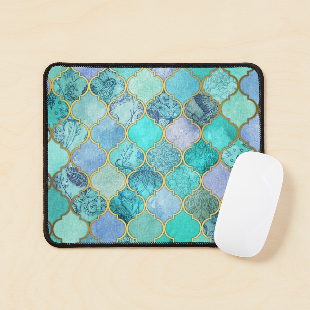 Society6 ケース Cool Jade & Icy Mint Decorative Moroccan Til Cool Jade & Icy Mint Decorative Moroccan Tile Pattern