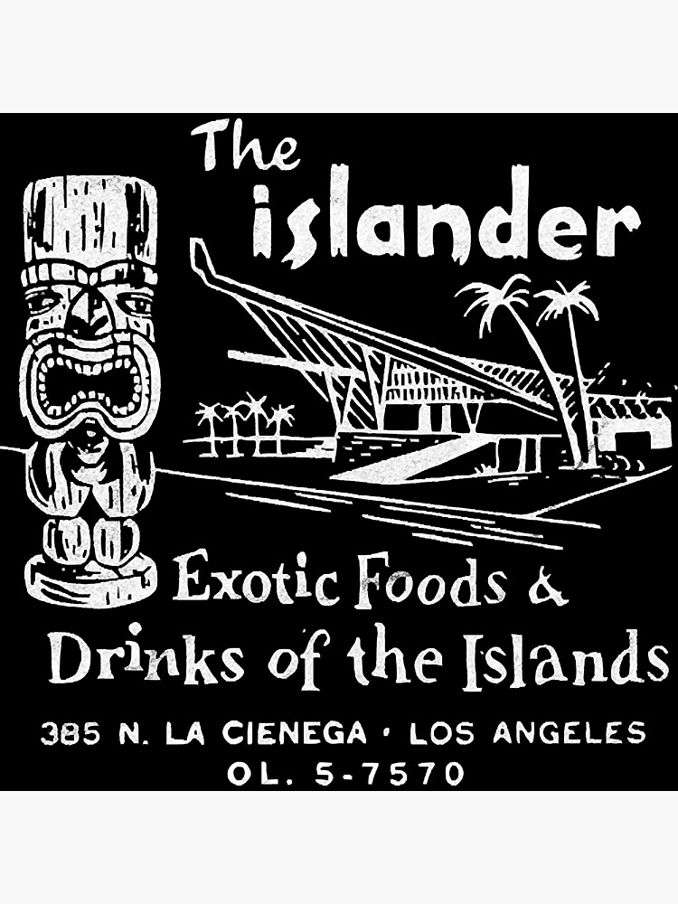 "Tiki Bar and Restaurant Vintage Americana " Photographic Print for