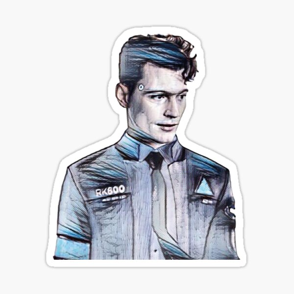Canor Drawing - Detroit Become Human Game Sticker