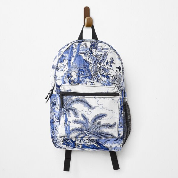 Item preview, Chinoiserie Blue Landscape Scene designed and sold by chrissyink.
