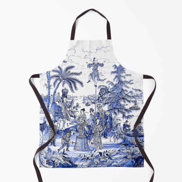 Item preview, Chinoiserie Blue Landscape Scene designed and sold by chrissyink.