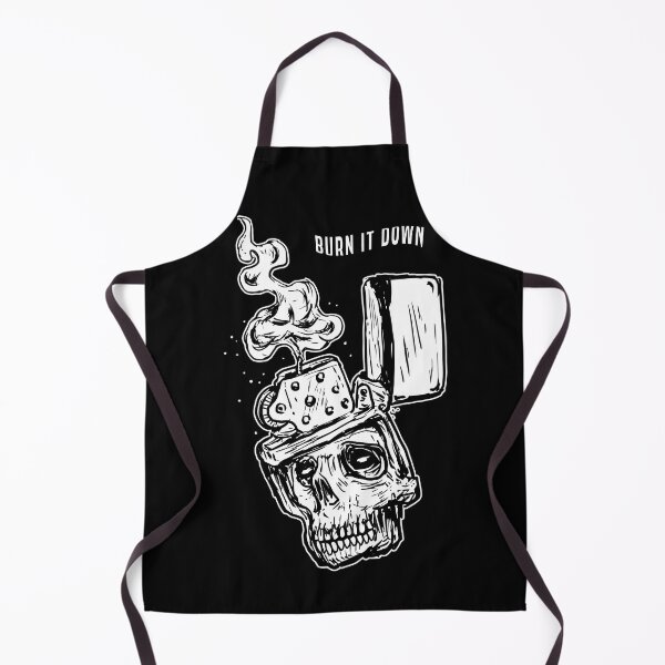 Item preview, Burn it down (skull lighter black and white) designed and sold by deathanarchy.