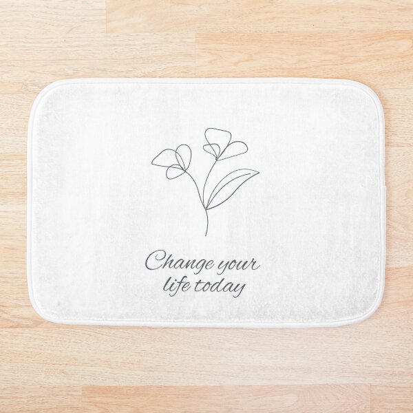 Item preview, Abstract Flower Line - Cambia tu vida hoy - citas inspiradoras designed and sold by Levated.
