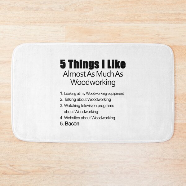 Item preview, 5 Things I Like Almost As Much As Woodworking And Bacon designed and sold by nwaja-art.