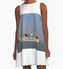Boat in Ha Long Bay, Vietnam A-Line Dress