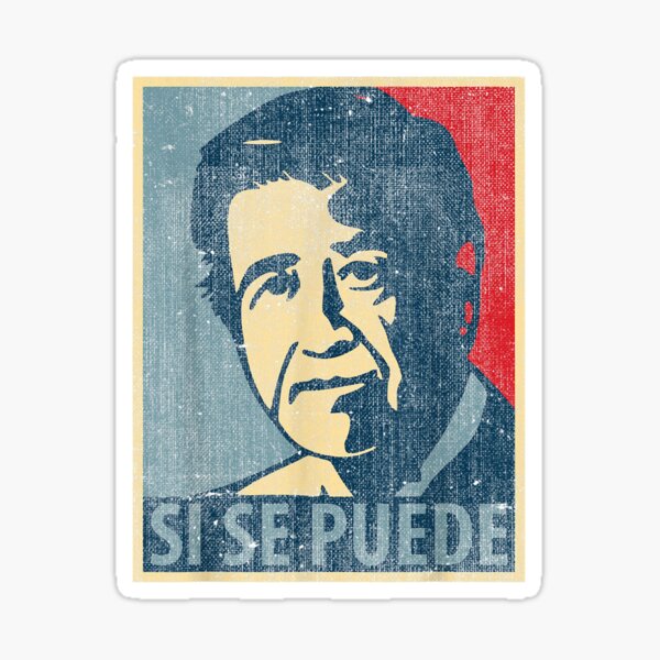 Cesar Chavez Si Se Puede Sticker For Sale By Squirrelsx Redbubble 4866