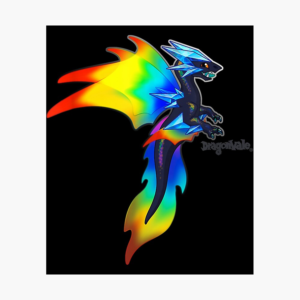 Dragonvale Prism Dragon Poster For Sale By Squirrelsx | Redbubble