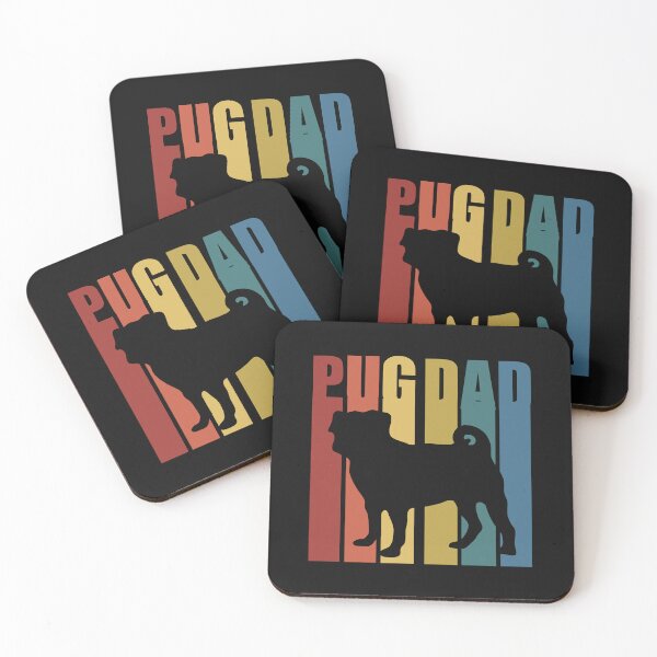Item preview, Pug Dad Colored Silhouette designed and sold by Pugstuff.