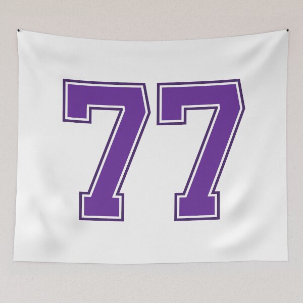 Item preview, Purple Number 77 lucky sports jersey seventy seven designed and sold by HeavyStyle.