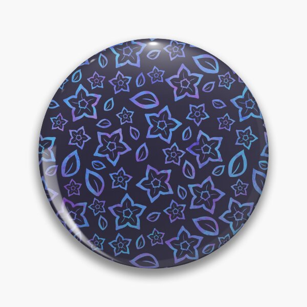 Item preview, Blue and purple Flower Pattern designed and sold by BiscuitSnack.