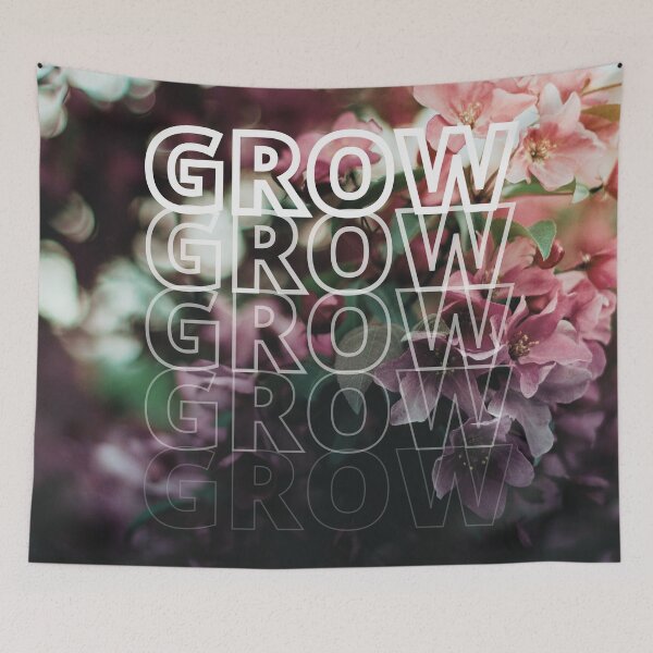 Item preview, GROW (above) - Dreamy Aesthetic, Purple And Pink Flowers designed and sold by AliceSLee.