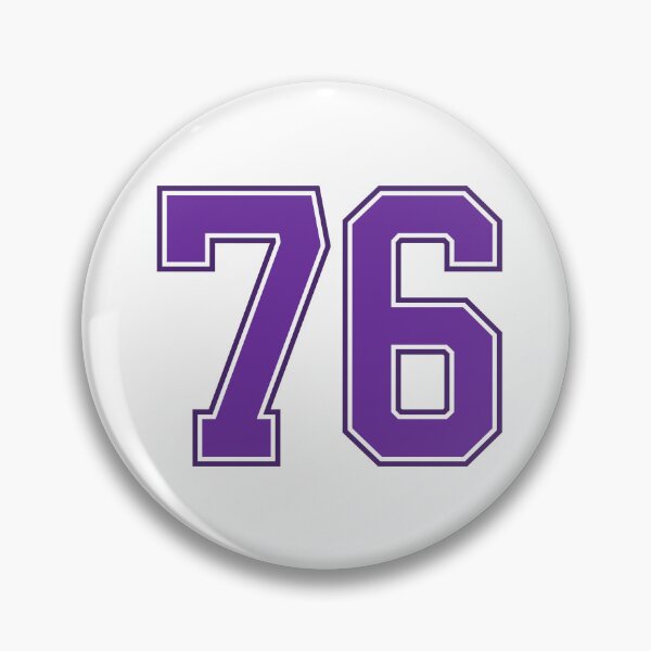 Item preview, Purple Number 76 lucky sports jersey seventy six designed and sold by HeavyStyle.