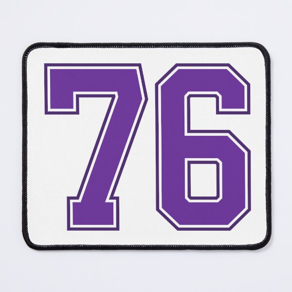 Item preview, Purple Number 76 lucky sports jersey seventy six designed and sold by HeavyStyle.