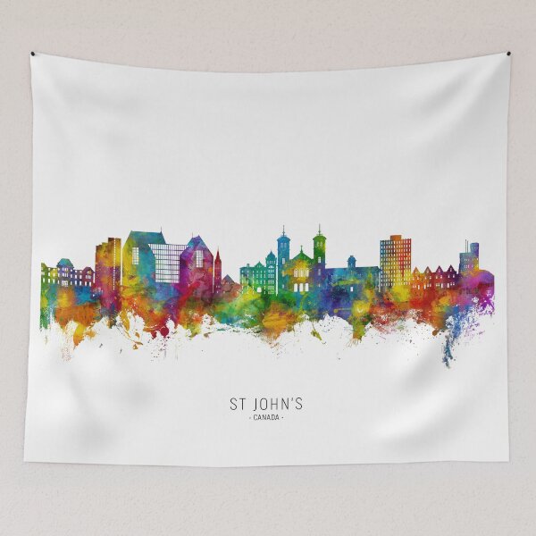Item preview, St John's Canada Skyline designed and sold by ArtPrints.