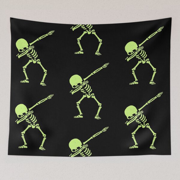 Item preview, Dabbing Skeleton Shirt Dab Hip Hop Skull Dabbin Glow Effect designed and sold by vomaria.