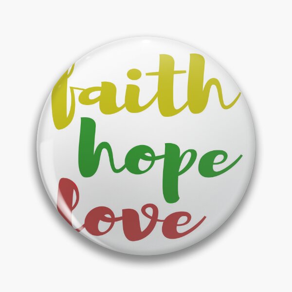 Item preview, Faith Hope Love yellow green red designed and sold by AmeliasArtistry.