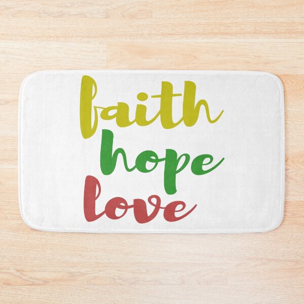 Item preview, Faith Hope Love yellow green red designed and sold by AmeliasArtistry.