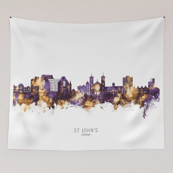 Item preview, St John's Canada Skyline designed and sold by ArtPrints.
