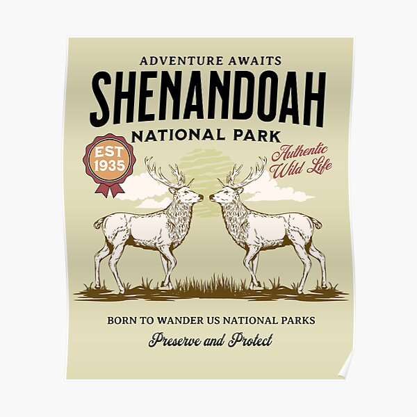 "Shenandoah National Park" Poster for Sale by AlienBeeMyth Redbubble