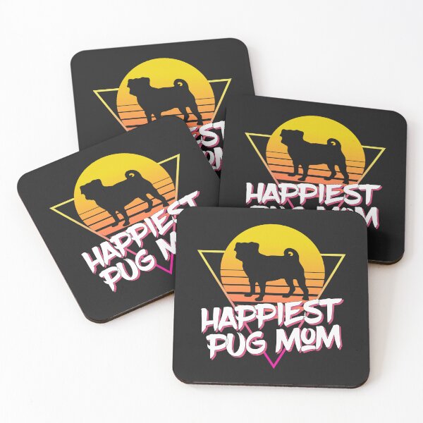 Item preview, Happiest Pug Mom Ever designed and sold by Pugstuff.