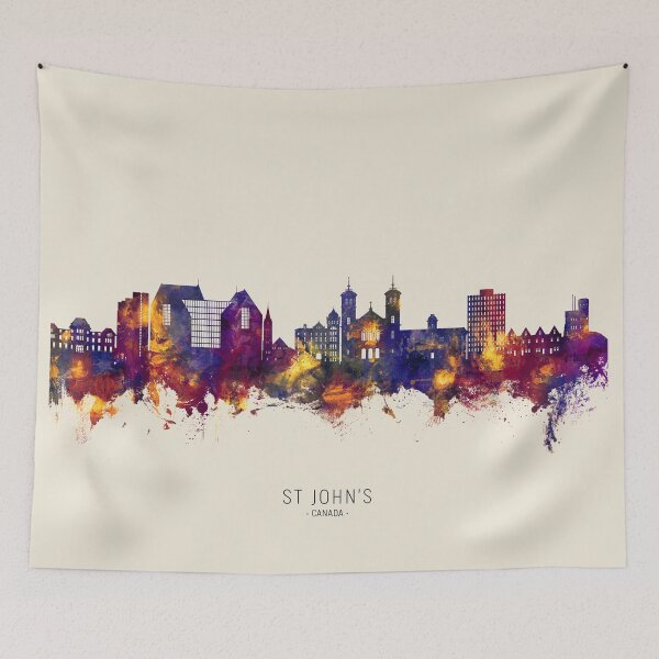Item preview, St John's Canada Skyline designed and sold by ArtPrints.