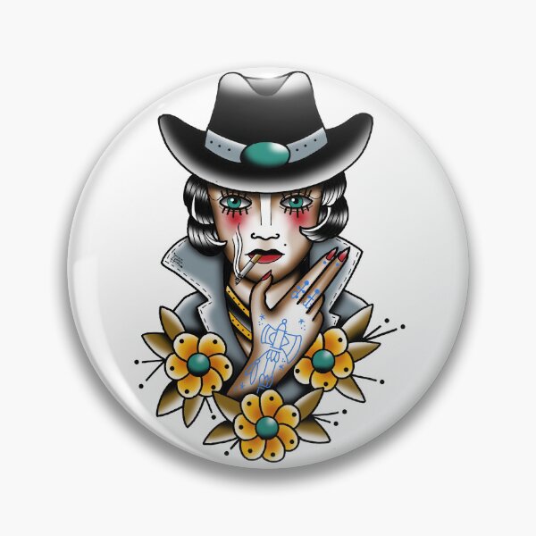 Item preview, Fkj tattoo flash cowgirl designed and sold by franckfkj.