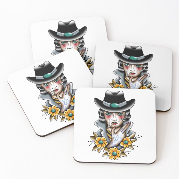 Item preview, Fkj tattoo flash cowgirl designed and sold by franckfkj.