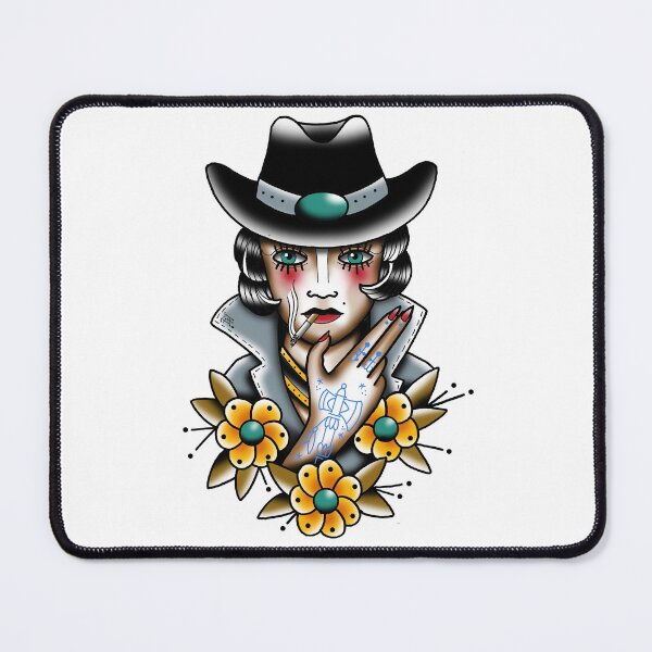 Item preview, Fkj tattoo flash cowgirl designed and sold by franckfkj.