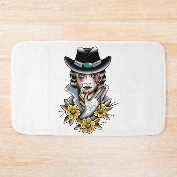 Item preview, Fkj tattoo flash cowgirl designed and sold by franckfkj.
