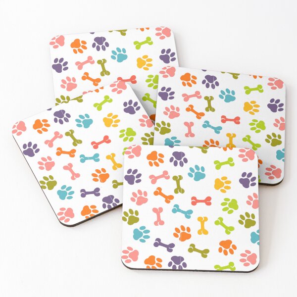Item preview, paw and bone seamless print designed and sold by SohaibHania.