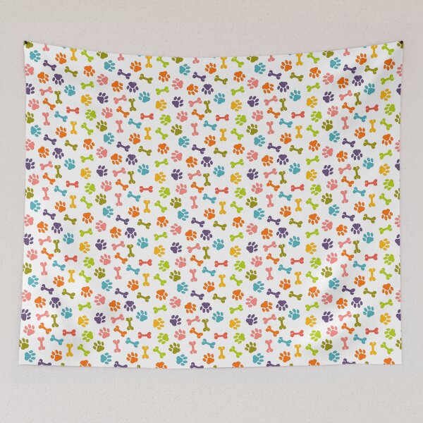 Item preview, paw and bone seamless print designed and sold by SohaibHania.
