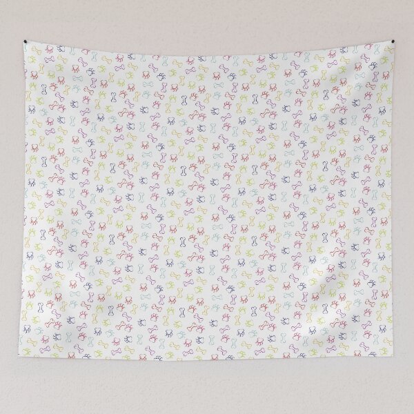 Item preview, paw and bone seamless print 2 designed and sold by SohaibHania.