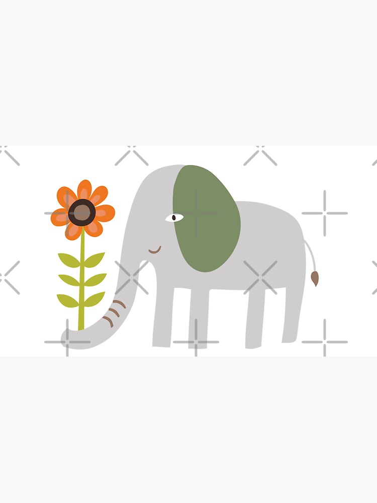 Joyful Jungle on Navy - Elephant jungle by Cecca Designs by Cecca-Designs