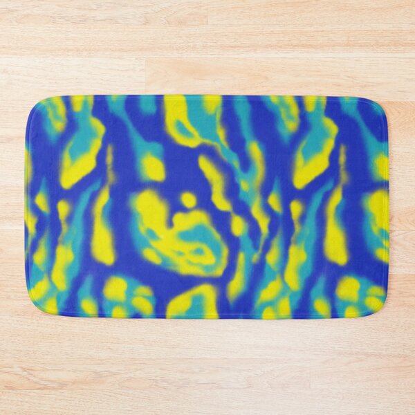 Item preview, Watercolor abstract pattern. Blue and yellow marble blurred stains designed and sold by hmorena.