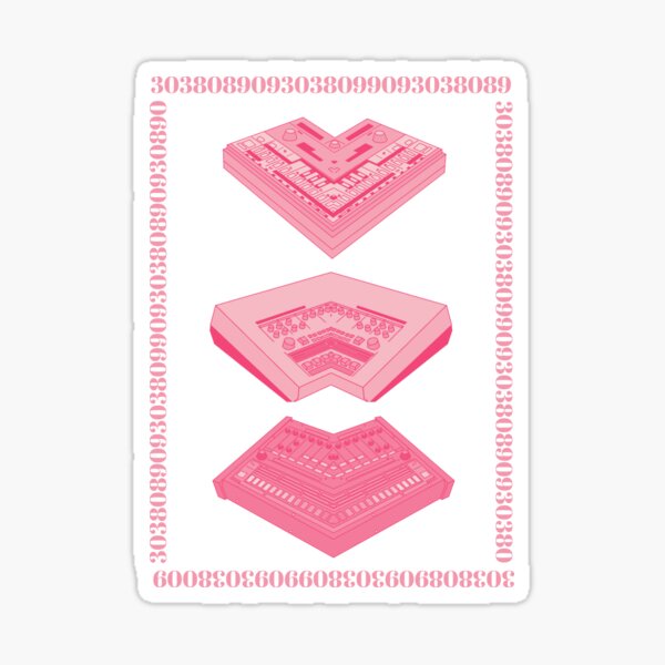 Item preview, 303 - 808 - 909 Synth Design Pink designed and sold by RataBlanca.