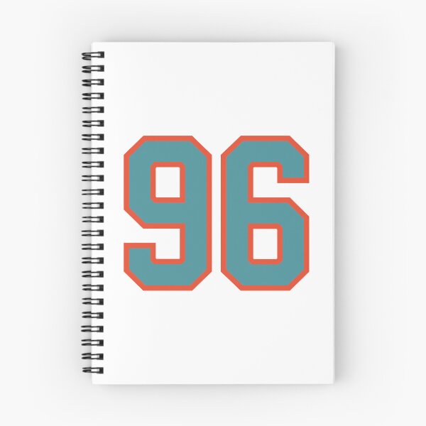 Item preview, 96 number, aqua orange lucky sports ninety six designed and sold by ArtIsParty.