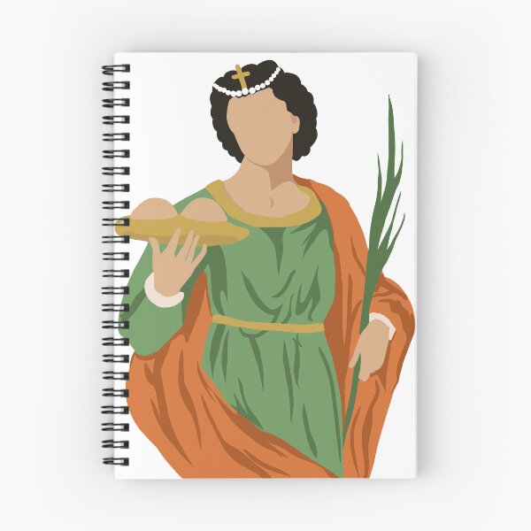 Item preview, Saint Agatha of Sicily (Patron saint of Breast Cancer): Catholic graphic art   designed and sold by TheCatholicLady.