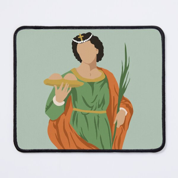 Item preview, Saint Agatha of Sicily (Patron saint of Breast Cancer): Catholic graphic art designed and sold by TheCatholicLady.