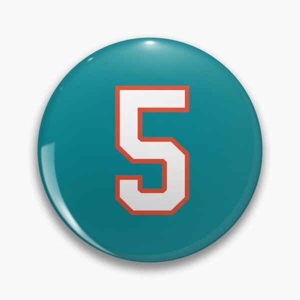 Item preview, Sports Number 5, white orange color lucky sport five designed and sold by ArtIsParty.
