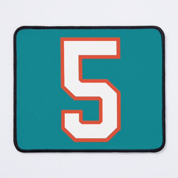 Item preview, Sports Number 5, white orange color lucky sport five designed and sold by ArtIsParty.