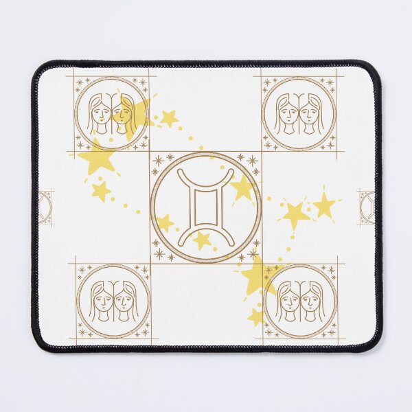 Item preview, Gemini Zodiac Pattern on White designed and sold by sandhyabhagath.