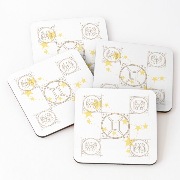 Item preview, Gemini Zodiac Pattern on White designed and sold by sandhyabhagath.
