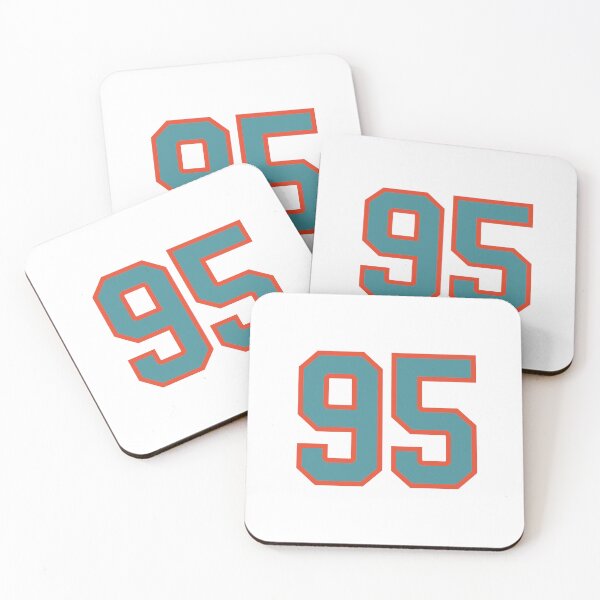 Item preview, 95 number, aqua orange lucky sports ninety five designed and sold by ArtIsParty.