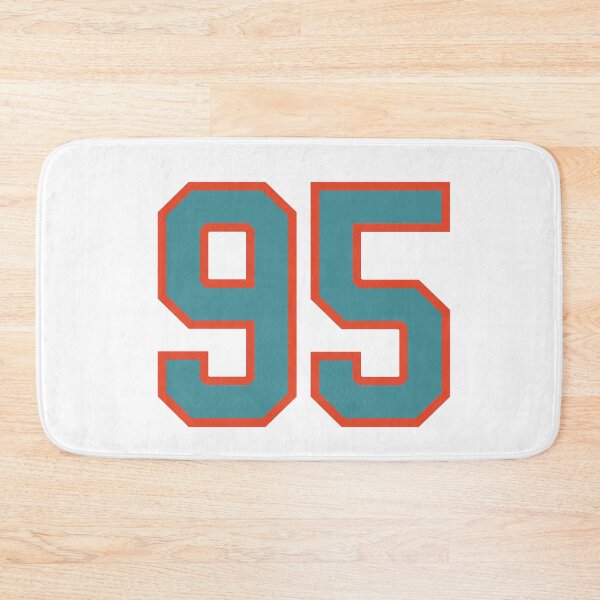 Item preview, 95 number, aqua orange lucky sports ninety five designed and sold by ArtIsParty.